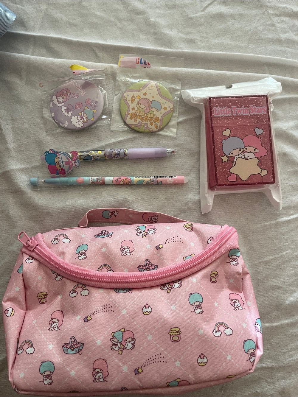 Sanrio Little Twin Stars mini backpack and accessories - Picture 4 of 5